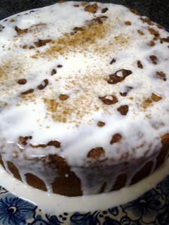 A picture of Carrot and walnut cake.