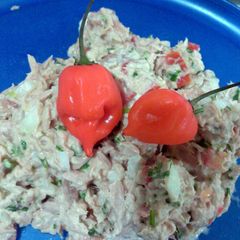 A picture of ensalada de atun (tuna salad).