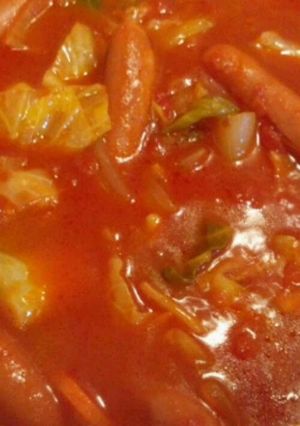 A picture of Homemade Tomato Hot Pot.