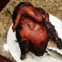 A picture of Balsamic Agave Brick Flattened Whole Chicken.