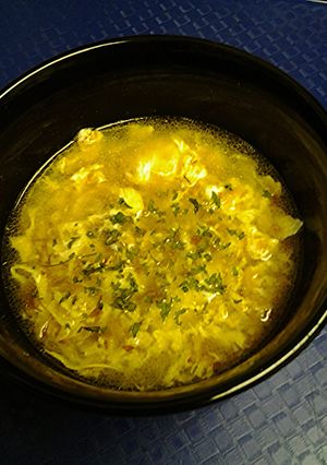 A picture of Bonito and egg breakfast.