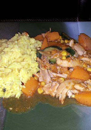 A picture of Calabaza con Pollo.