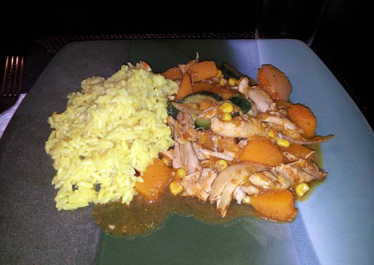 Recipe of Super Quick Homemade Calabaza con Pollo