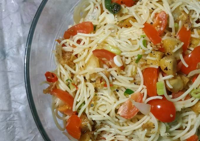 Bagaimana Membuat Spaghetti Aglio Olio Nugget😜, Menggugah Selera