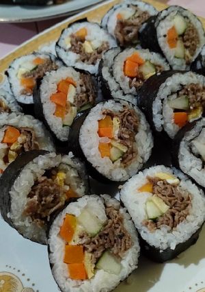 Foto resep Gimbap daging