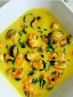Una foto de Mejillones en salsa de azafrán
