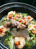 Claypot Tofu with minced Pork and Shrimp (356)