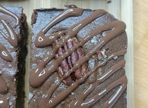 Une photo de 🍫Brownie au chocolat noir et haricots rouges