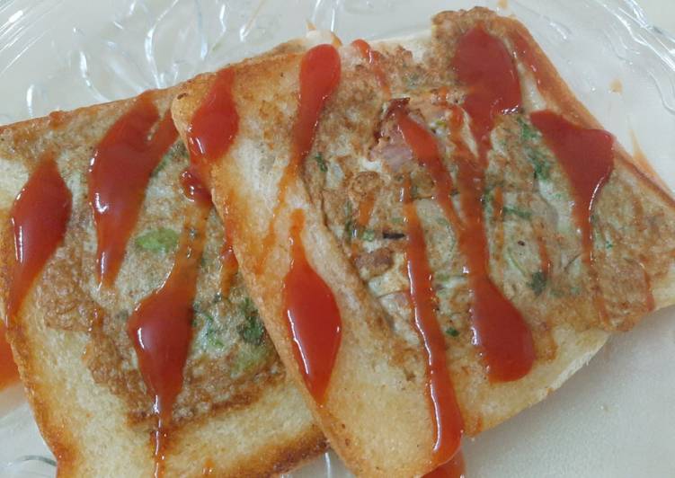 Steps to Prepare Perfect Egg pocket toast