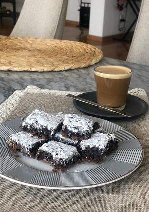 Una foto de 🍫 Brownies a puro chocolate 🍫