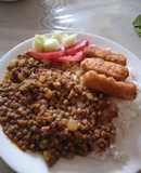 Lentejita con deditos de pollo