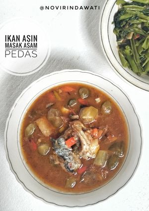 Foto resep 18. Ikan Asin Masak Asam Pedas