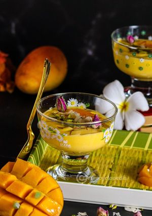 A picture of Mango Shrikand.