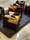 Brownie cheesecake de oreo