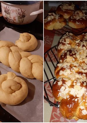 Φωτογραφία της συνταγής Τσουρέκι χωρίς μίξερ με ίνες και σοκολάτα