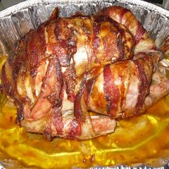 A picture of Bacon Wrapped Turkey.