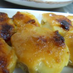 A picture of Mayonnaise and Miso Fried Spring Potatoes.