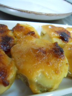 A picture of Mayonnaise and Miso Fried Spring Potatoes.