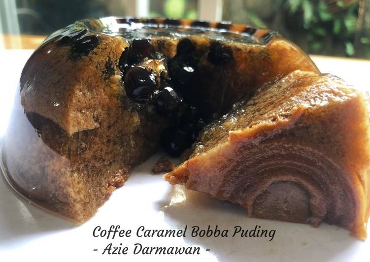 Coffee Caramel Bobba Puding