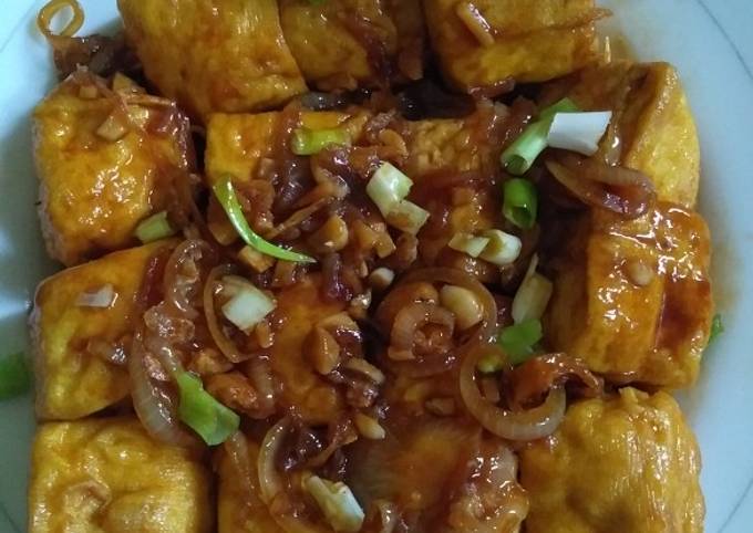  Resep enak membuat Tahu Teriyaki / Sate Tahu Teriyaki  lezat