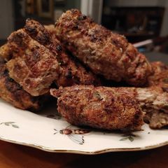 A picture of Pork and beef Kofta.