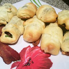 A picture of Beefy Bacon Rolls.