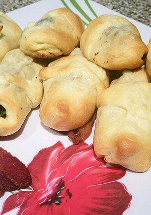 A picture of Beefy Bacon Rolls.