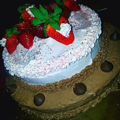 A picture of Watermelon Mochaccino Cake.