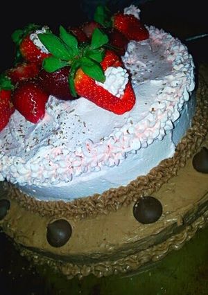 A picture of Watermelon Mochaccino Cake.