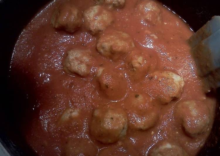 Recipe of Super Quick Homemade Parmesan Meatballs Marinara