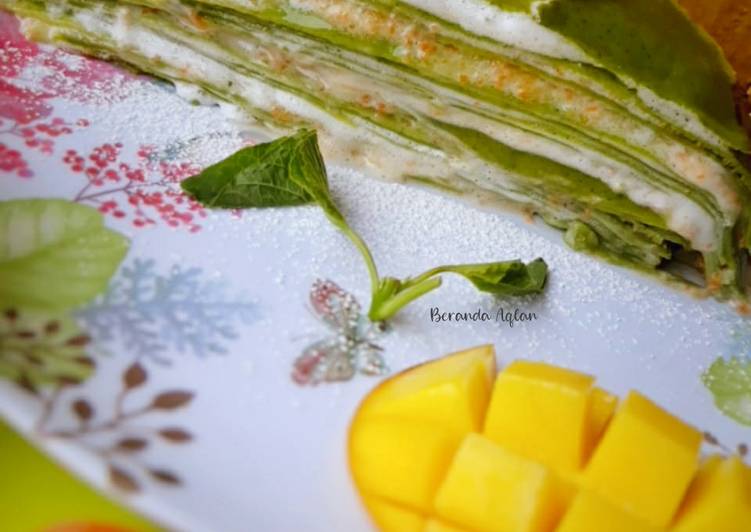 Resep Spinach Millecrepe With Fruits Anti Gagal