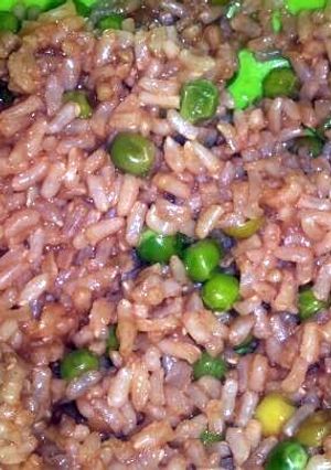A picture of Quick fried vegetable rice.