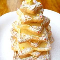 A picture of Christmas Tree Cookies.