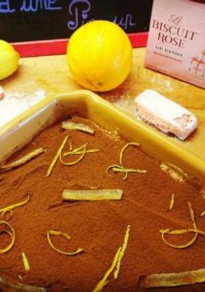 Une photo de Tiramisu  aux agrumes