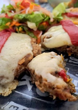 Una foto de Hamburguesas de lentejas, garbanzos y espinaca sin tacc