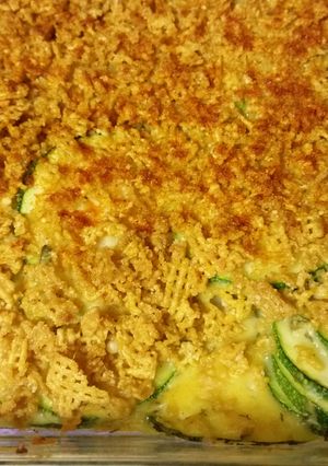 A picture of Zucchini Parmesan Casserole.