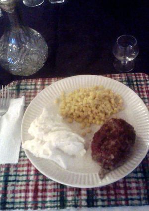 A picture of Joe's too easy meatloaf.