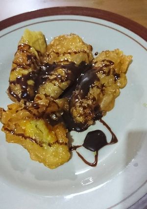 Foto resep Pisang goreng susu soklat