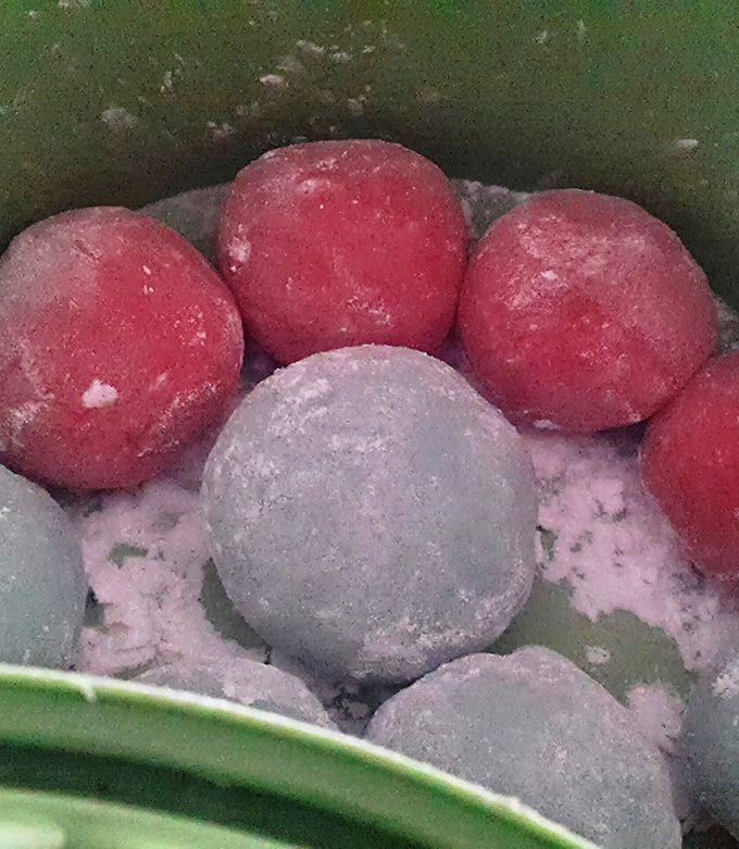 A picture of Bry's Daifuku (Japanese recipe: Azuki Filled Sweet Mochi) Vegan.