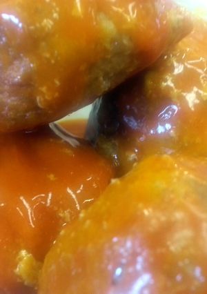 A picture of Buffalo Turkey Meatballs.