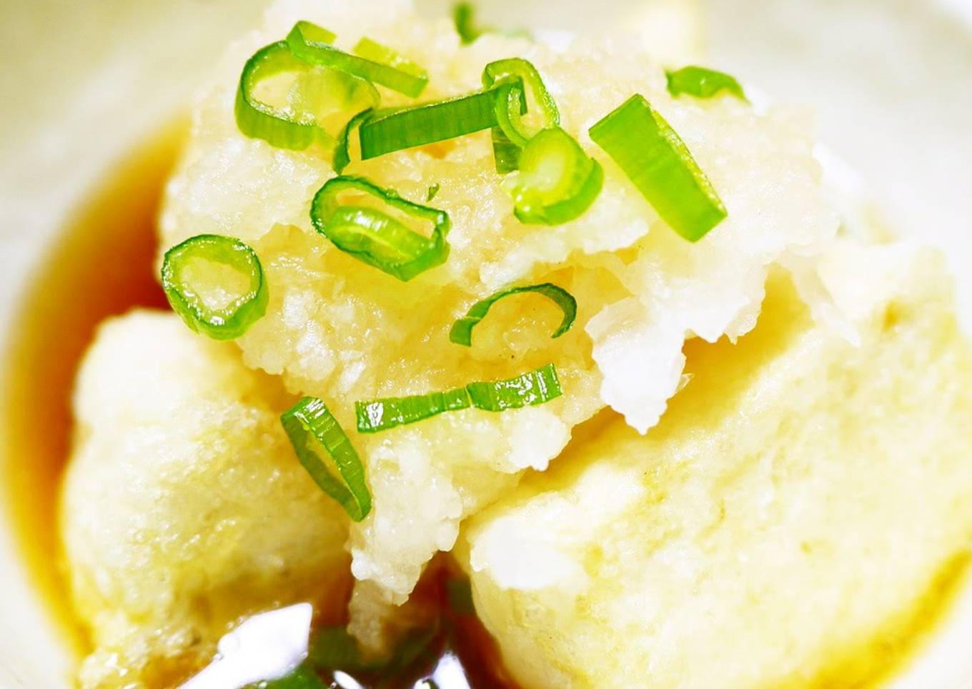 Non-fried Agedashi Tofu with Firm Tofu