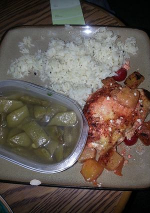 A picture of Aloha stuffed chicken.