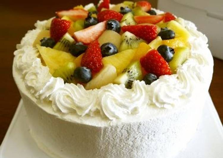 How to Make Homemade Easy! Fruit Decorated Cake