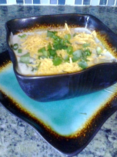 A picture of David's jalapeño chicken chowder.