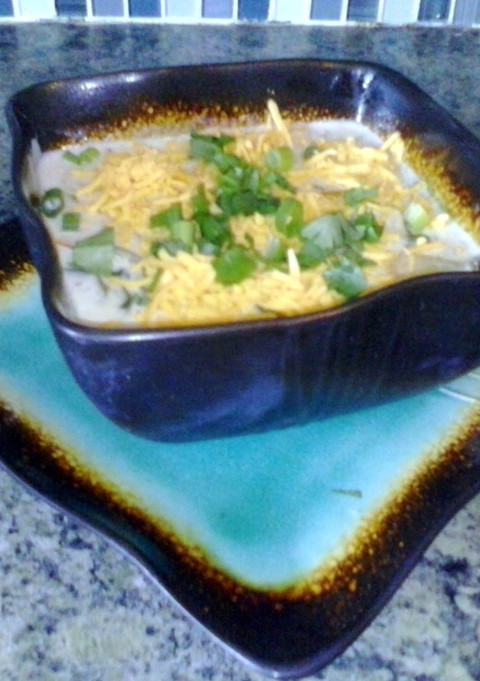 A picture of David's jalapeño chicken chowder.