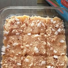 A picture of Coconut halwa.