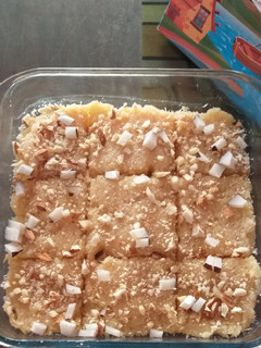 A picture of Coconut halwa.