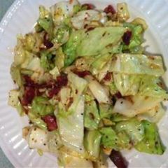 A picture of Amanda's fried cabbage.
