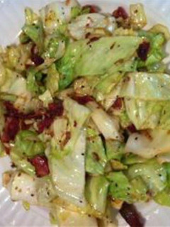 A picture of Amanda's fried cabbage.