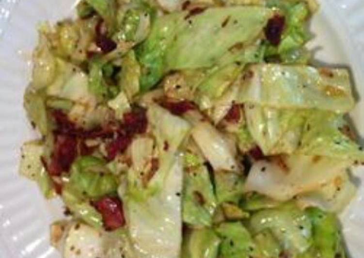 Step-by-Step Guide to Prepare Tasty Amanda&#39;s fried cabbage